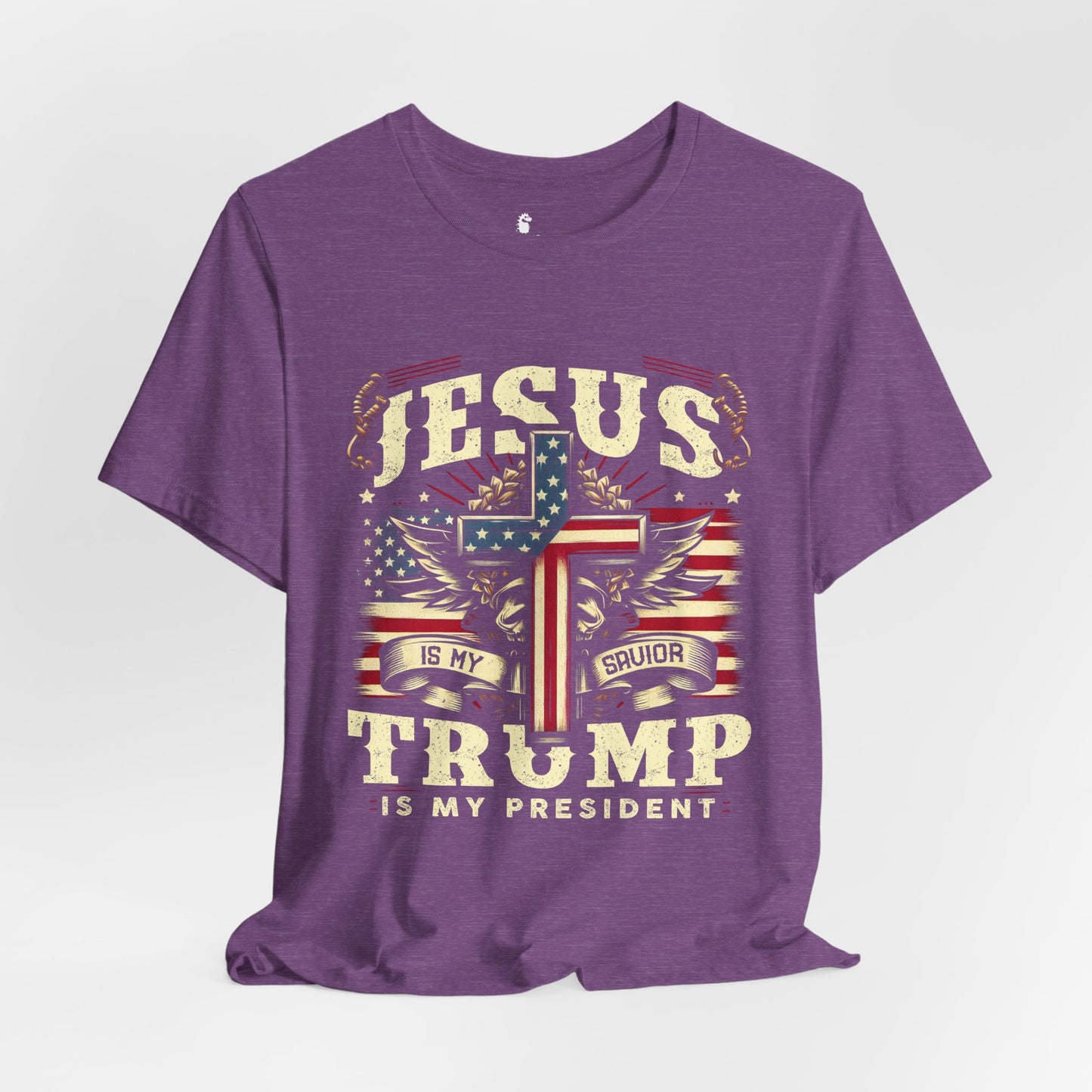 Adult Tee Jesus is my Savior, and Trump is my President