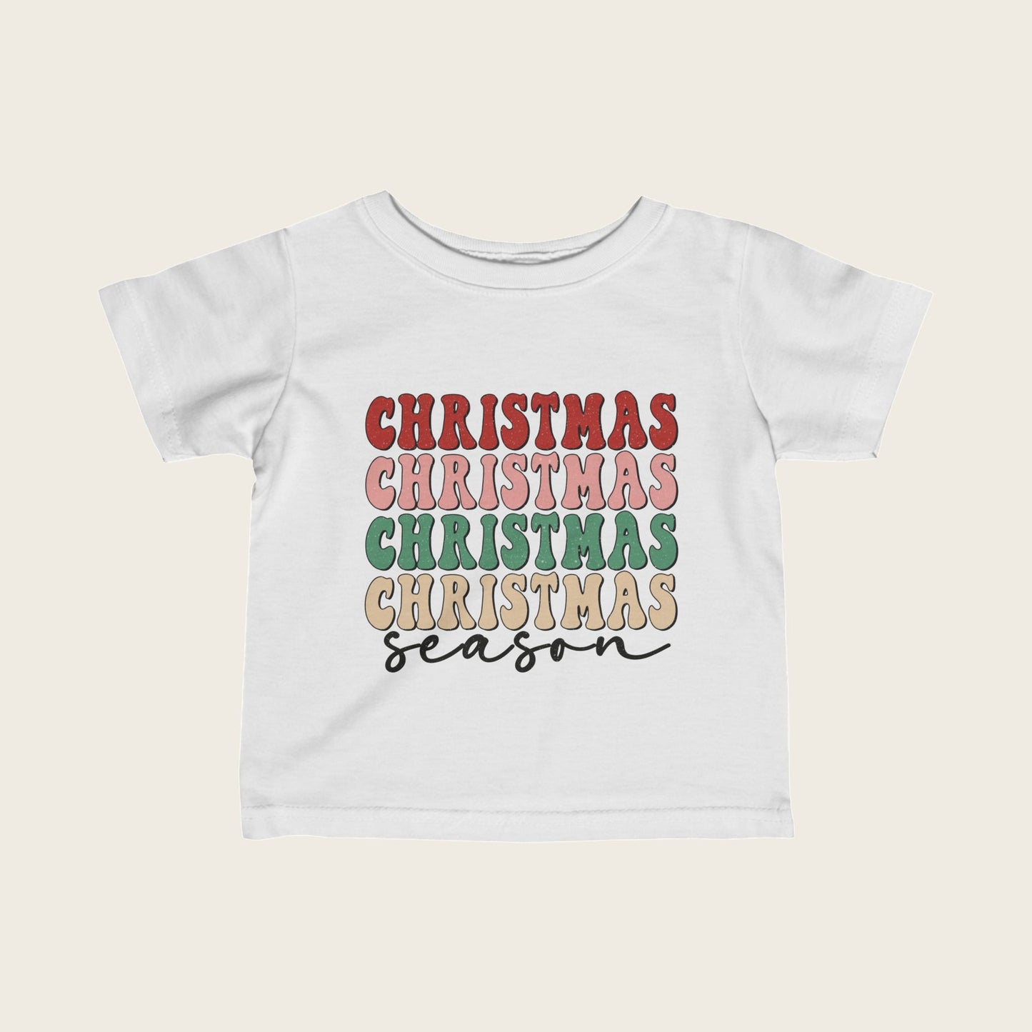 Infant Tee Christmas Season 3 Colors