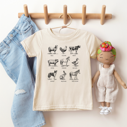 Farm Animals Toddler Tee