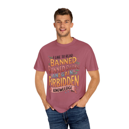 I Like To Read Banned Books Shirt Banned Books Comfort Colors® Shirt Unisex Super Soft Premium Graphic T-Shirt,Reading Shirt Librarian Shirt
