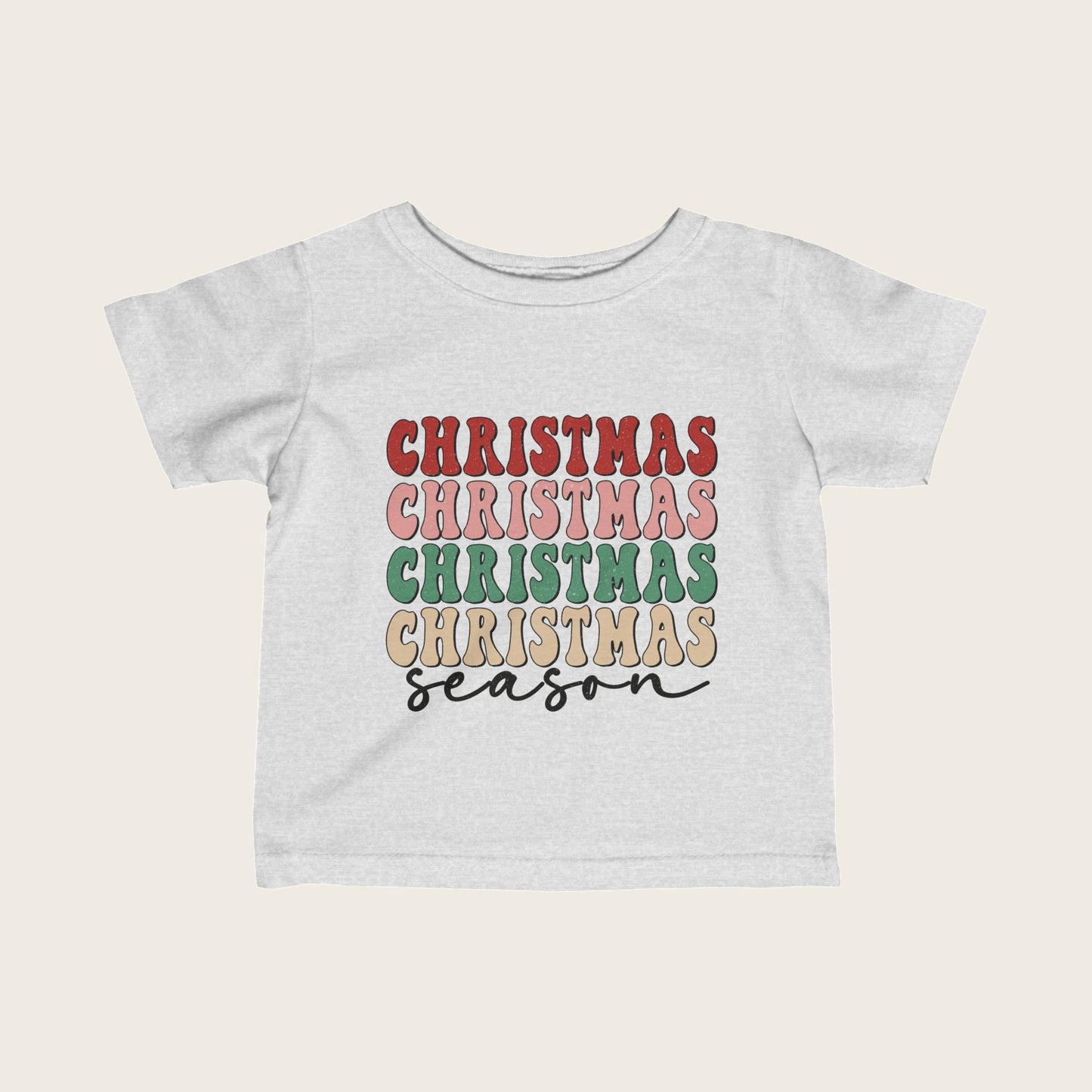 Infant Tee Christmas Season 3 Colors