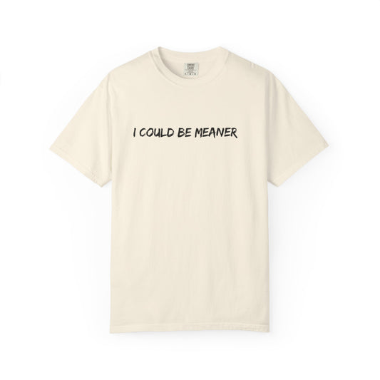 I Could Be Meaner Soft but Strong Retro Mental Health Quote Shirt | Comfort Colors® Empowerment Tee Therapy Gift for Women