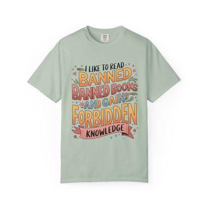 I Like To Read Banned Books Shirt Banned Books Comfort Colors® Shirt Unisex Super Soft Premium Graphic T-Shirt,Reading Shirt Librarian Shirt