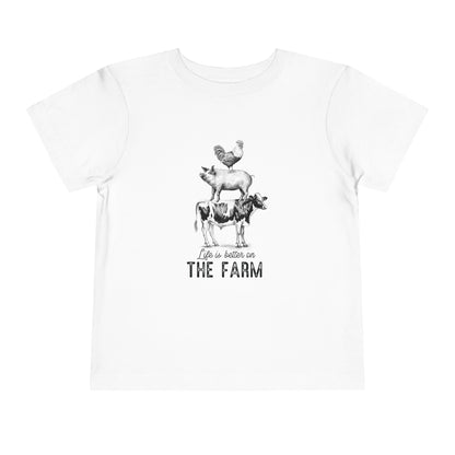 Farm Toddler Tee Life Is Better On The Farm