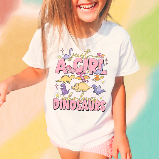 Infant Tee - Just A Girl Who Loves Dinosaurs