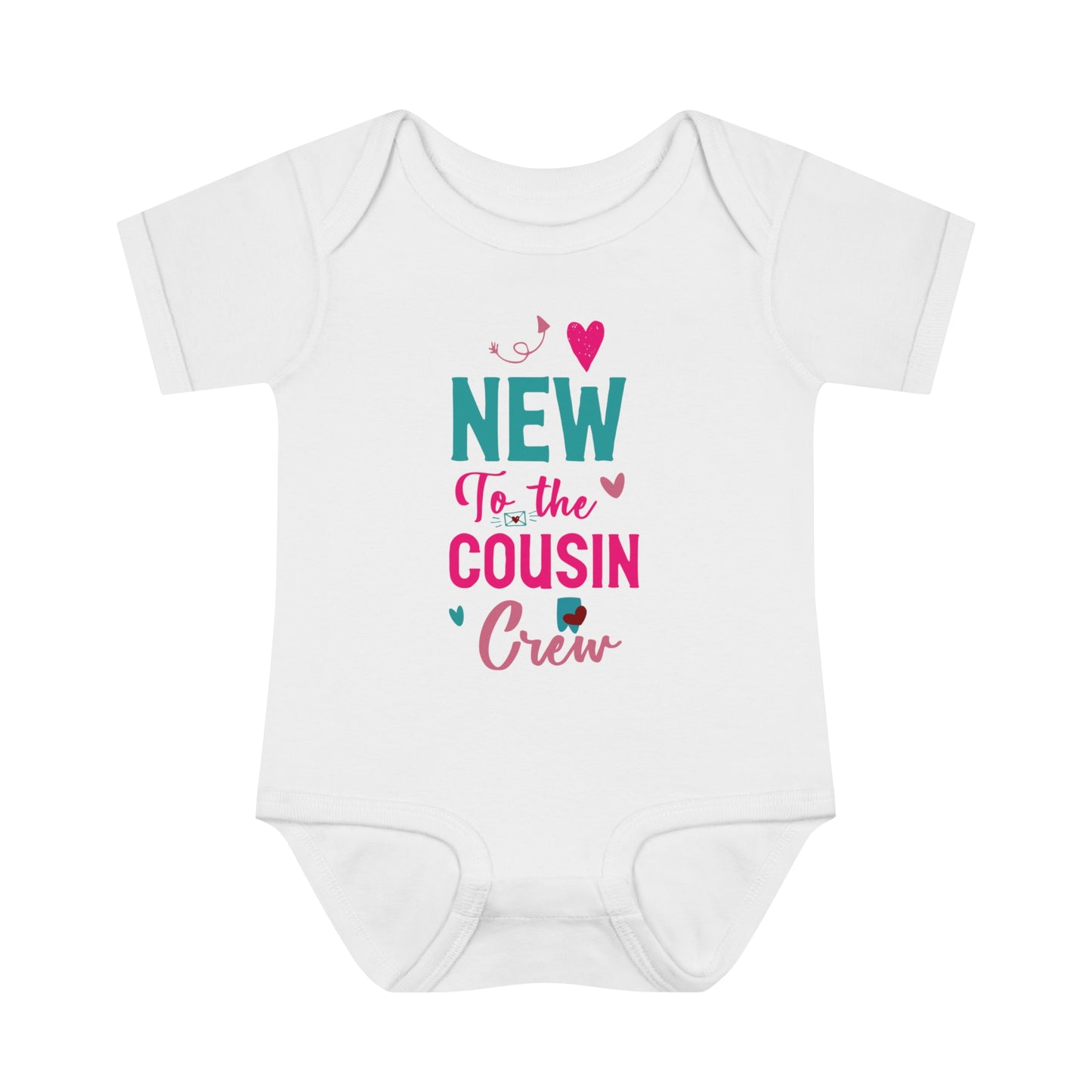 Baby Bodysuit - 'new to the cousin crew' Design xxs02