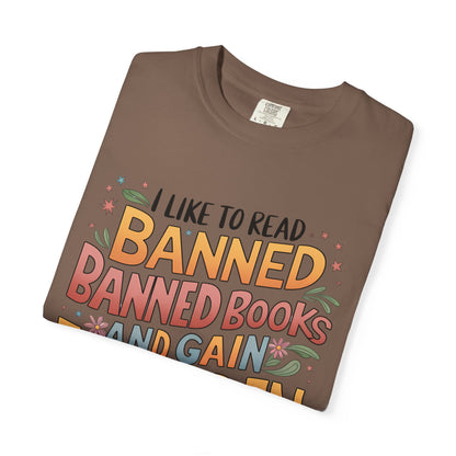 I Like To Read Banned Books Shirt Banned Books Comfort Colors® Shirt Unisex Super Soft Premium Graphic T-Shirt,Reading Shirt Librarian Shirt