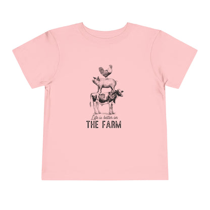 Farm Toddler Tee Life Is Better On The Farm