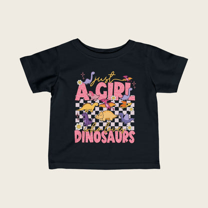 Infant Tee - Just A Girl Who Loves Dinosaurs