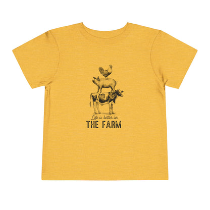 Farm Toddler Tee Life Is Better On The Farm