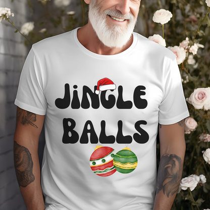 Christmas Couple Funny T-Shirt Jingle Balls