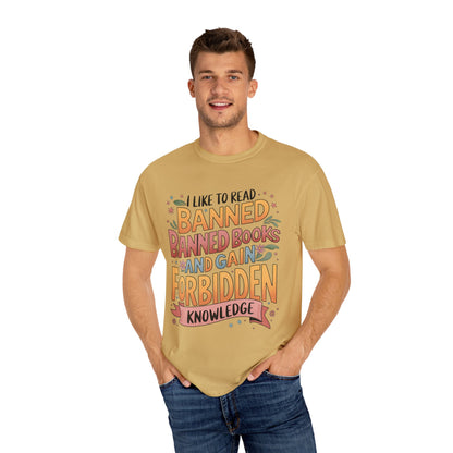 I Like To Read Banned Books Shirt Banned Books Comfort Colors® Shirt Unisex Super Soft Premium Graphic T-Shirt,Reading Shirt Librarian Shirt