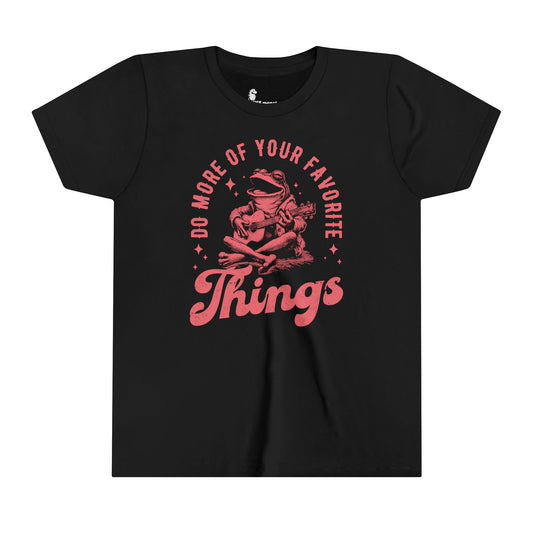 Youth Tee Kids Playful Short Sleeve Tee - 'Do More of Your Favorite Things'