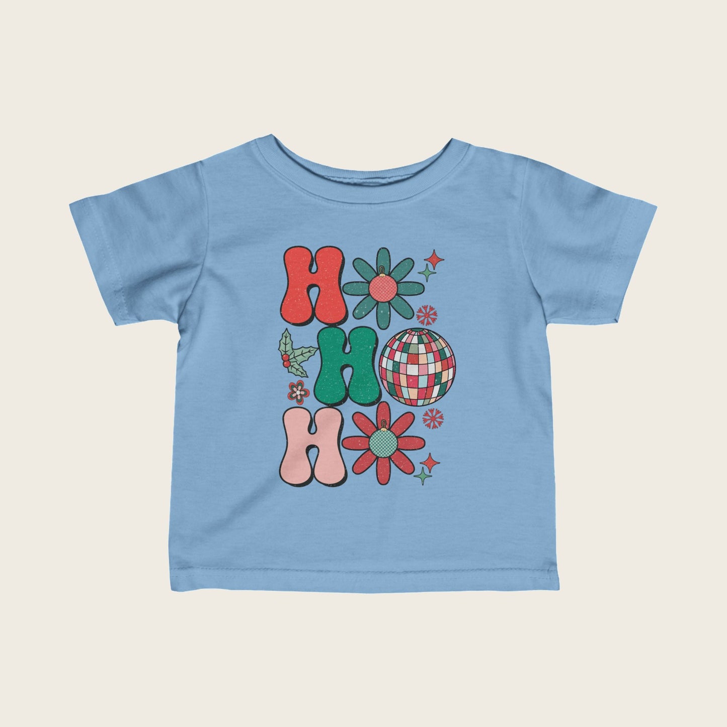 Infant Tee with hohoho Design Trio