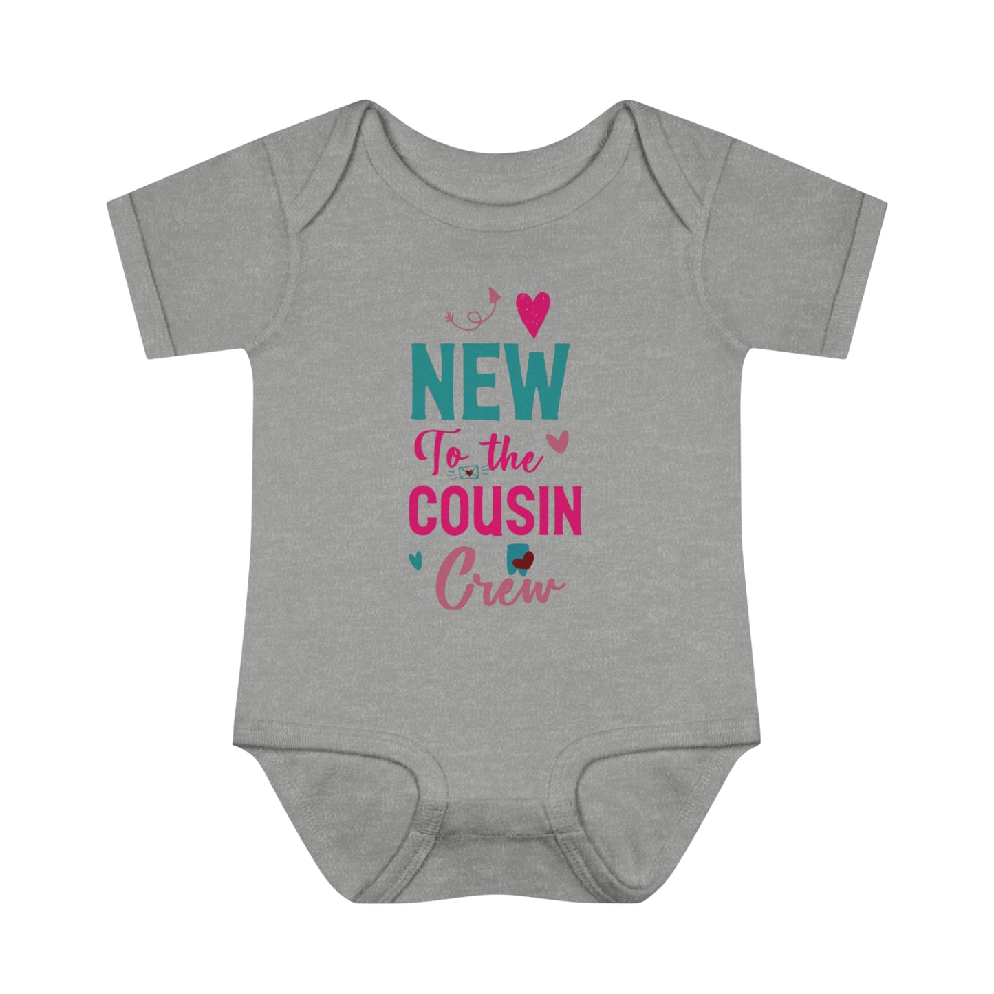 Baby Bodysuit - 'new to the cousin crew' Design xxs02