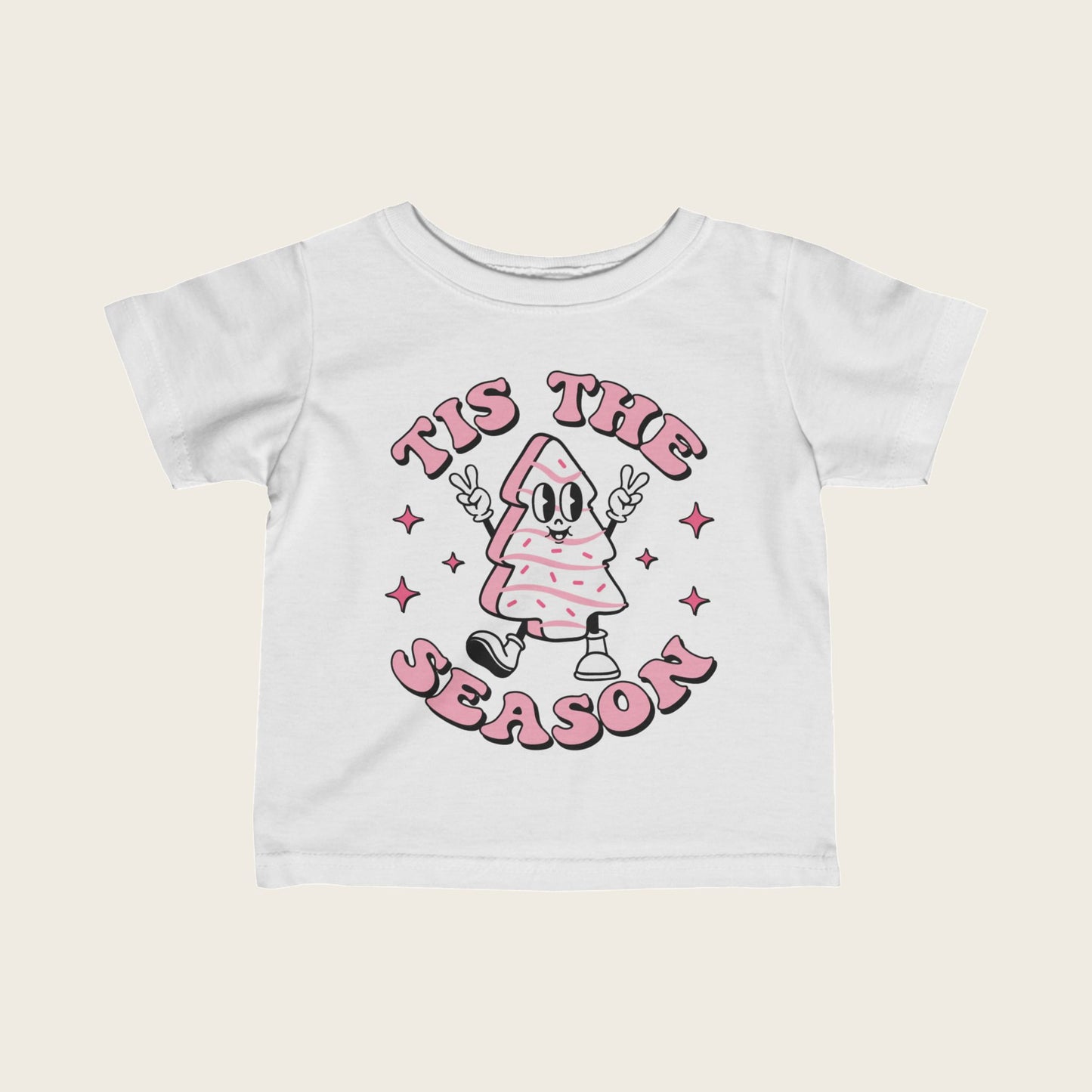 Christmas Infant Tee - This Is The Season Pink02