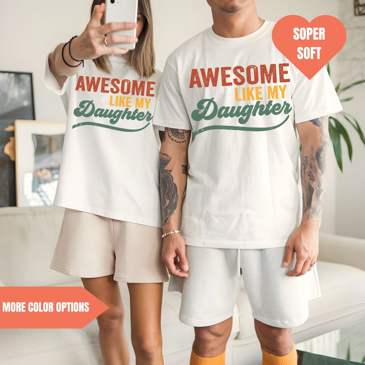 Awesome Like My Daughter Retro T-Shirt