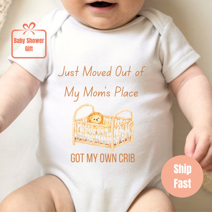 Got My Own Crib Gift Newborn Baby Bodysuit XXSA1