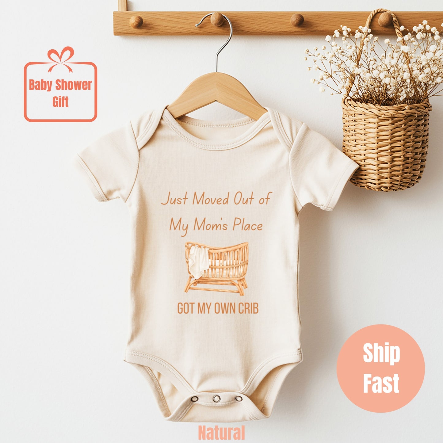 Got My Own Crib Gift Newborn Bodysuit XXSA02