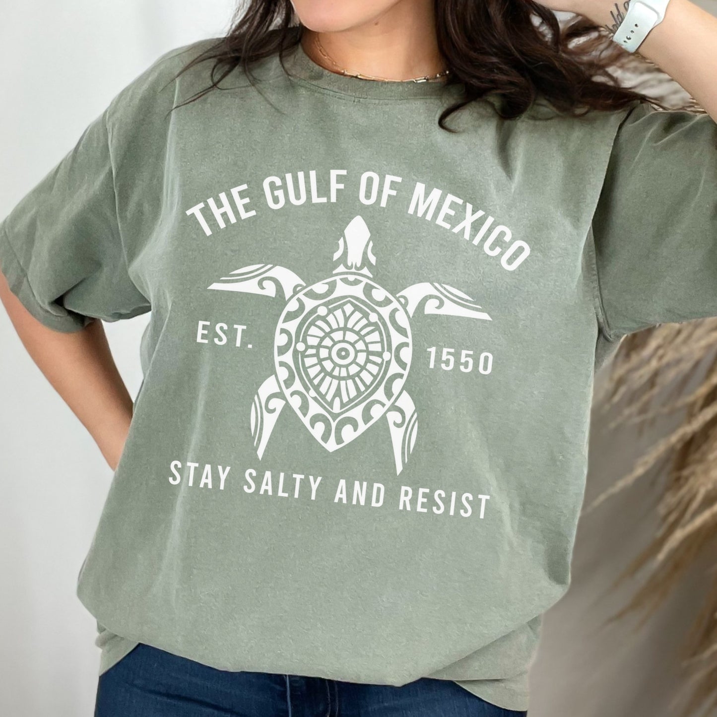 Gulf Of Mexico Stay Salty Resistance Tee Comfort Colors® Oversized