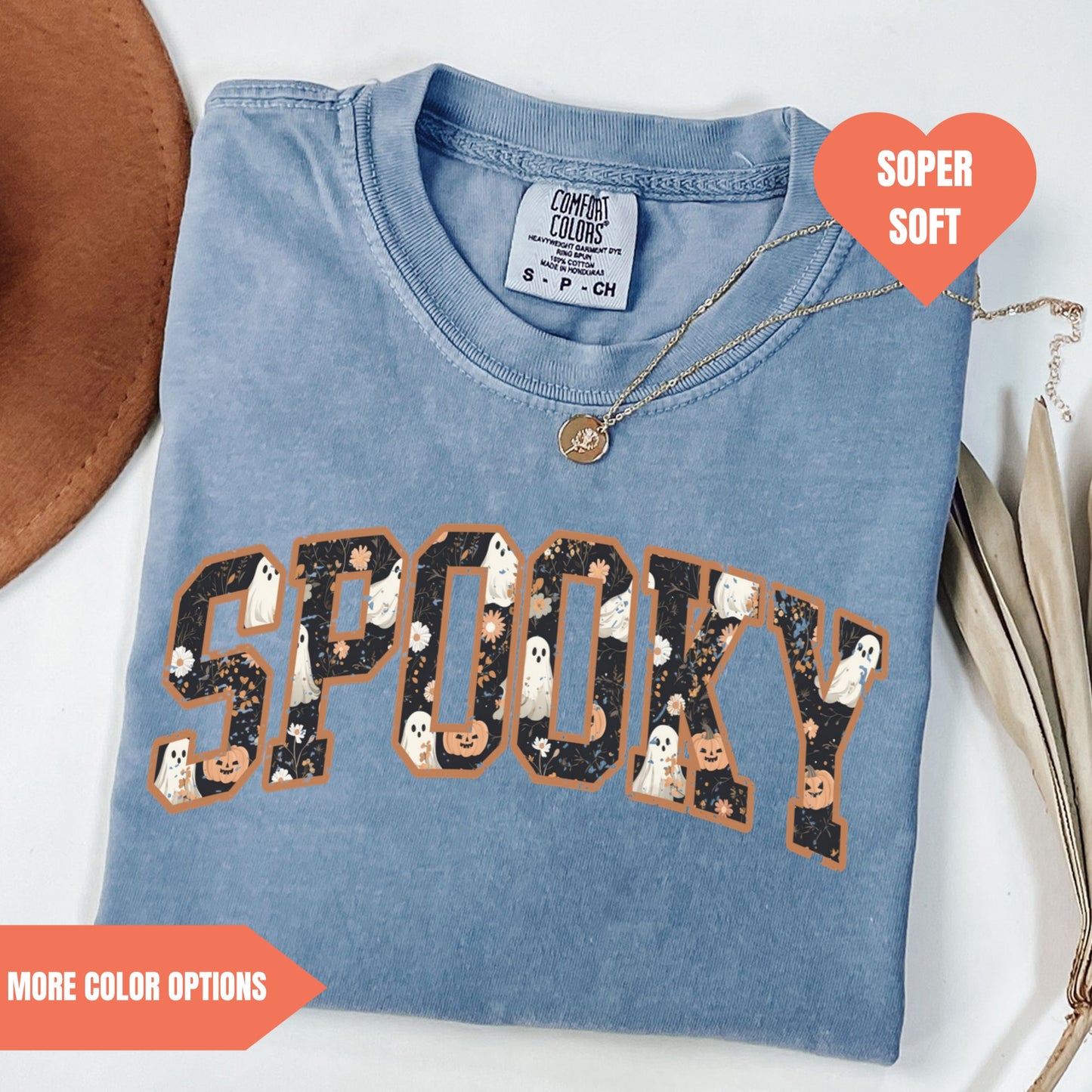 Halloween Spooky T-Shirt Comfort Colors