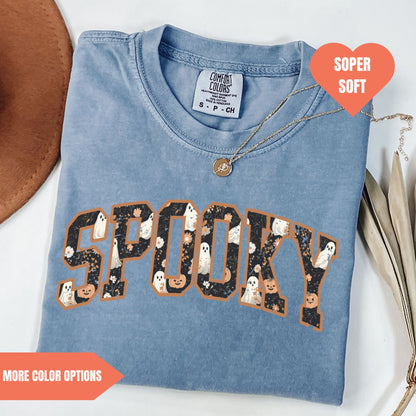 Halloween Spooky T-Shirt Comfort Colors