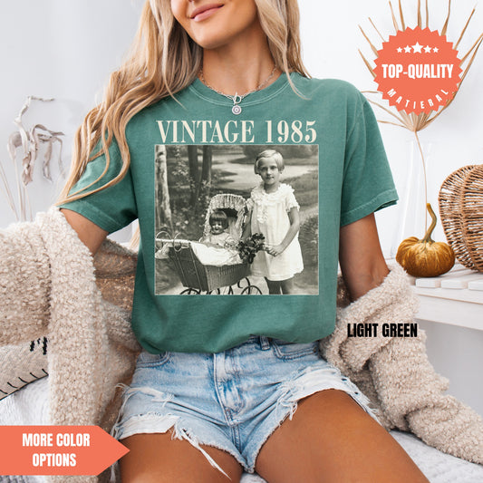 Personalised Photo Shirt Vintage 1985