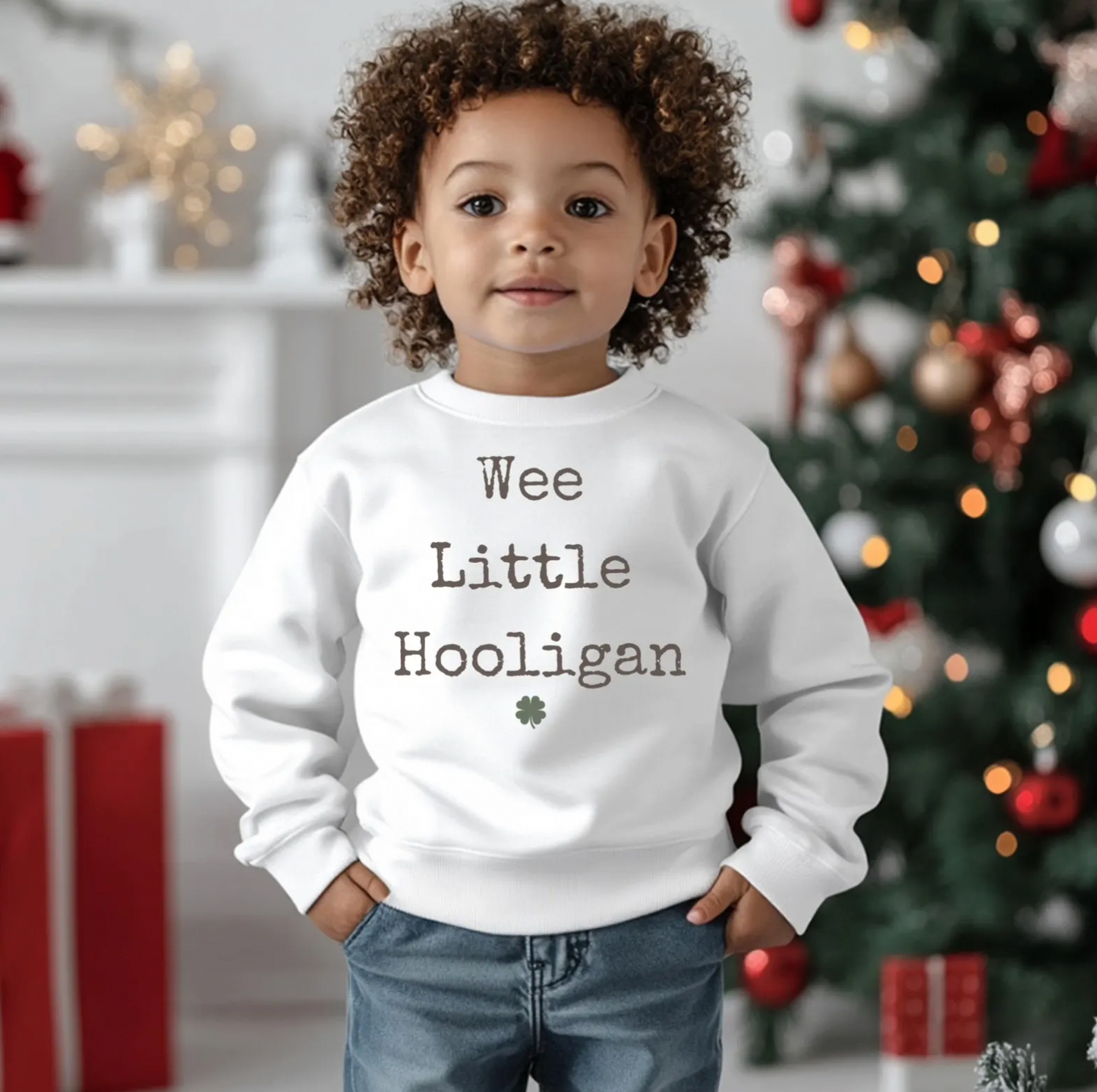 Toddler Sweatshirt with 'Wee Little Hooligan'