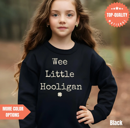 Toddler Sweatshirt with 'Wee Little Hooligan'