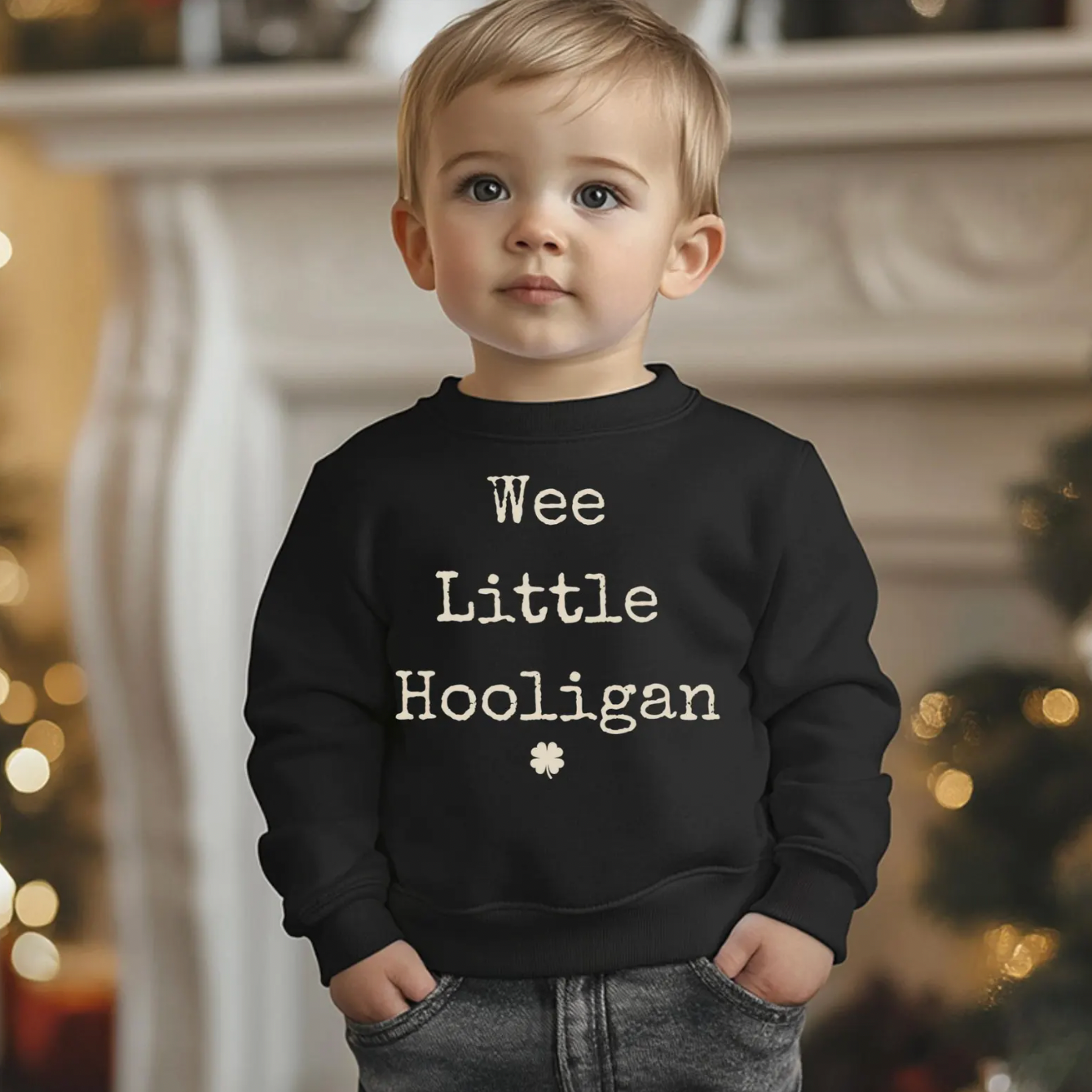 Toddler Sweatshirt with 'Wee Little Hooligan'