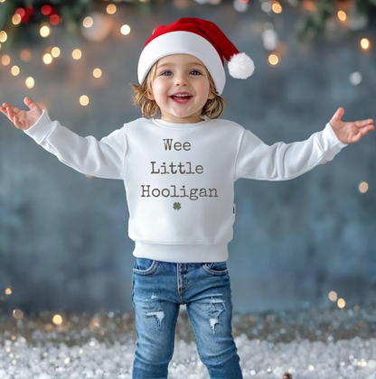 Toddler Sweatshirt with 'Wee Little Hooligan'