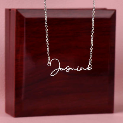 Dainty Minimalist Name Necklace 18K Gold
