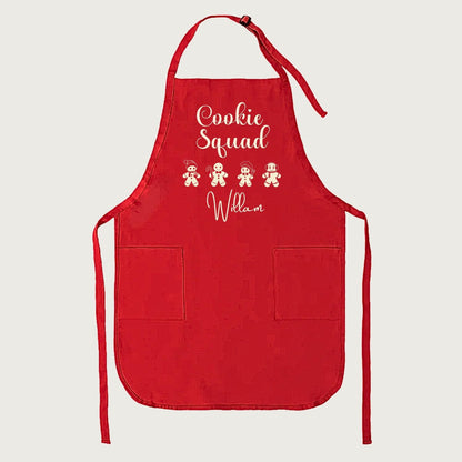 Personalized Name Family Baking Apron Cookie Squad