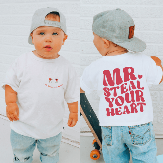 MR. Steal Your Heart Toddler Tee Feelings Shirt for 2-5-Year-Olds
