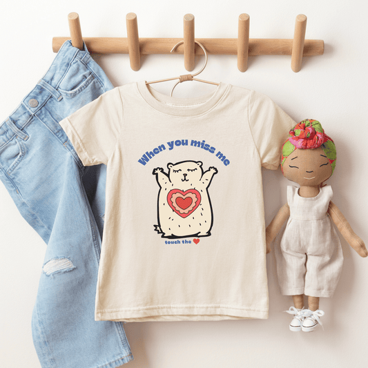 Hug Bear Heart Emotion Toddler Tee Feelings Shirt for 2-5-Year-Olds 02