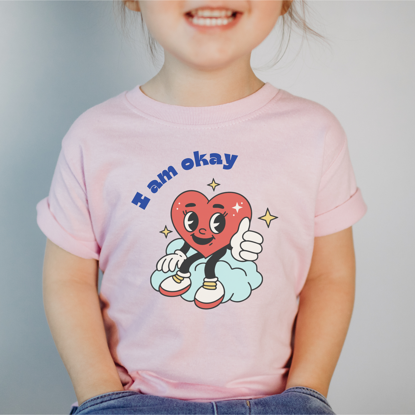 I am Okay Emotion Toddler Tee Feelings Shirt for 2-5-Year-Olds