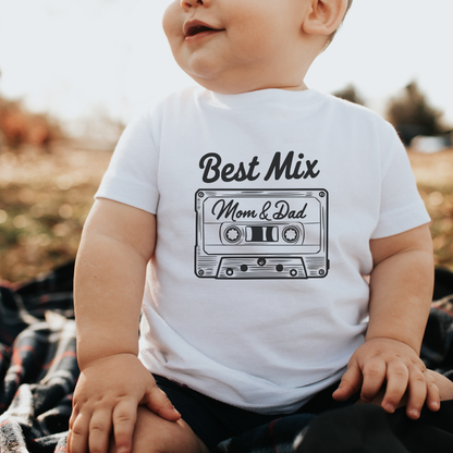 Best Mix Mom And Dad Toddler Tee Short Sleeve Shirt