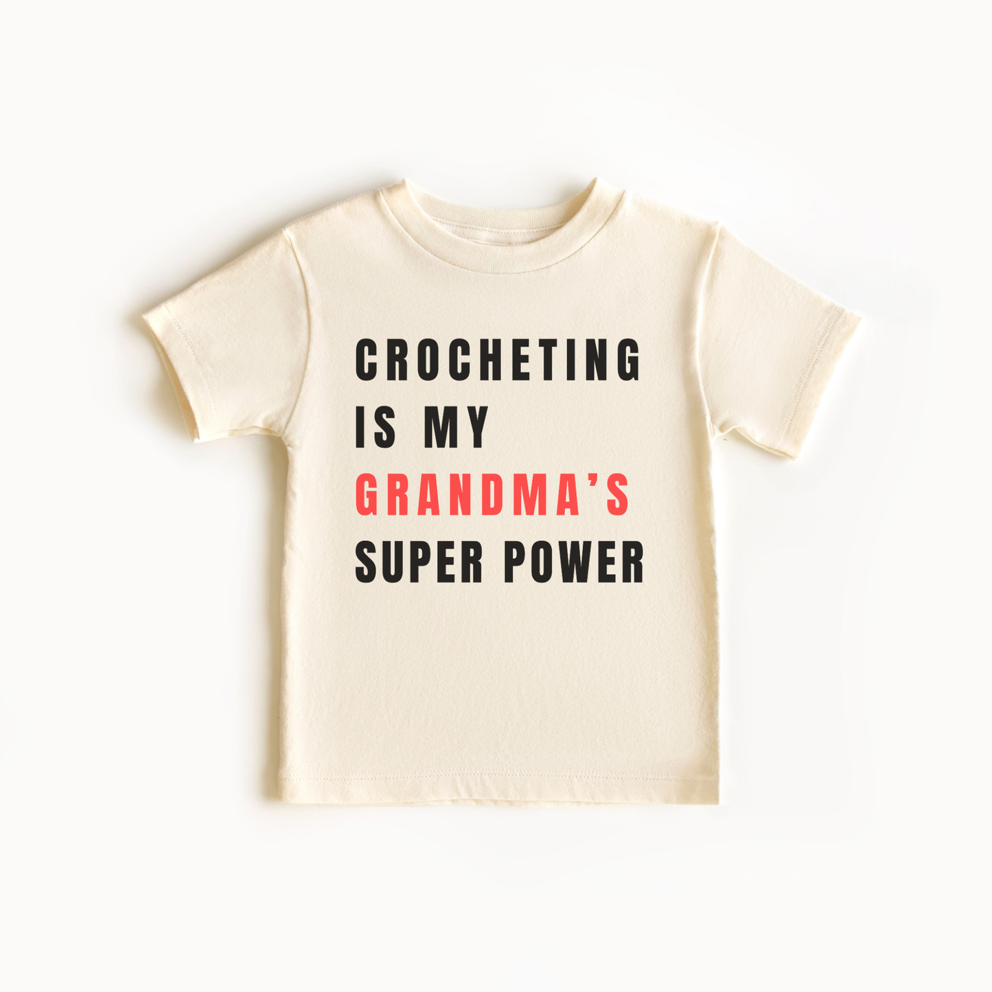 Infant Tee - Crocheting is My Grandma's Super Power XXS02