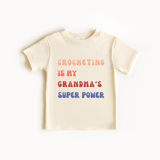 Infant Tee - Crocheting is My Grandma's Super Power XXS03