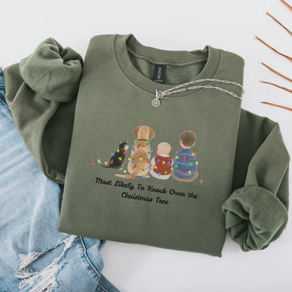 Funny Christmas Sweatshirt – Cozy Winter Shirt With Animal Holiday Design