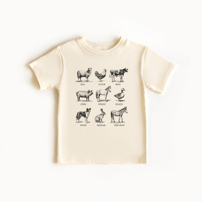 Farm Animals Toddler Tee