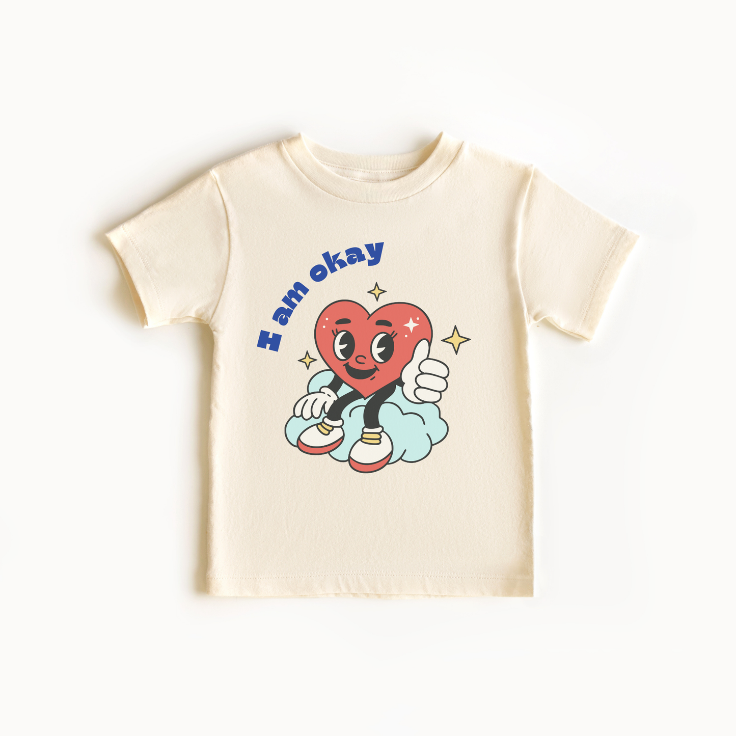 I am Okay Emotion Toddler Tee Feelings Shirt for 2-5-Year-Olds
