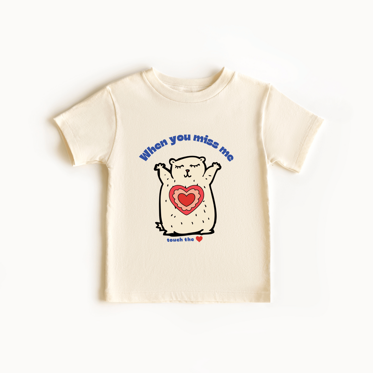 Hug Bear Heart Emotion Toddler Tee Feelings Shirt for 2-5-Year-Olds 02